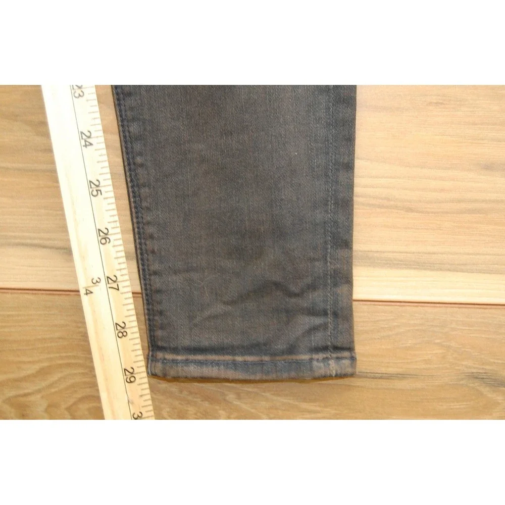 Hudson Jeans Womens 25 Black Nico Super Skinny‎ Midrise Stretch Denim Made USA